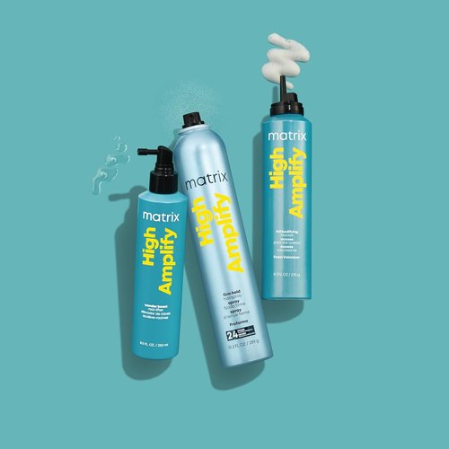 Matrix High Amplify Foam Volumizer Mousse - Lightweight Volume & Shine for Fine Hair | 11.3 Fl Oz