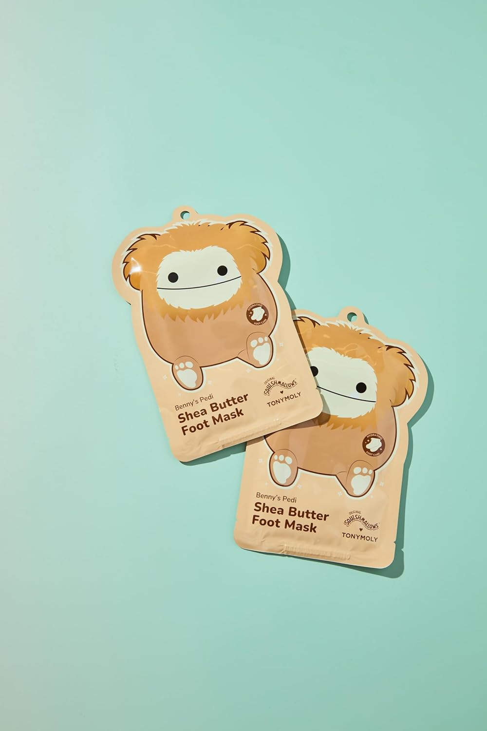 TONYMOLY x Squishmallows Benny Shea Butter Foot Mask Set of 3 – Hydrating & Moisturizing Pedi Treatment for Dry, Cracked Heels and Callused Feet – Nourishing Softening Self Care Skincare Gift