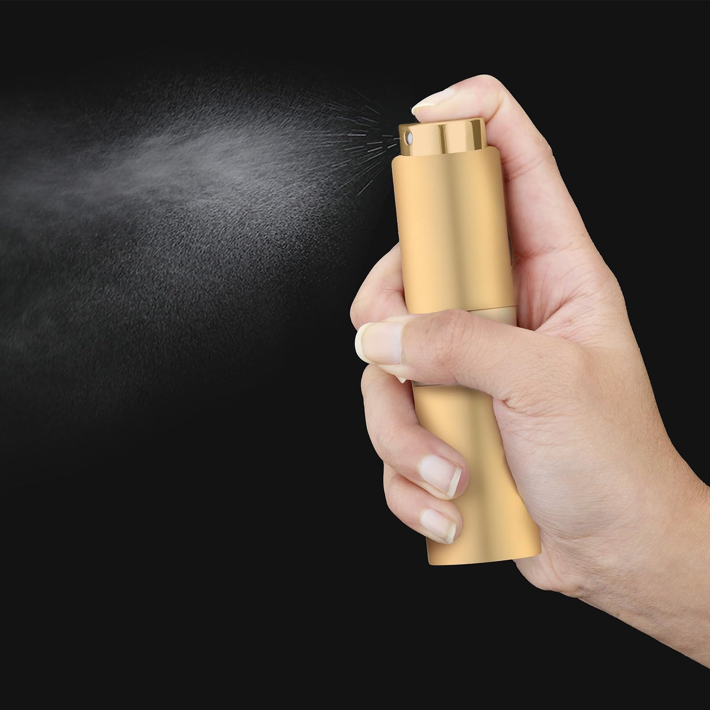 owlyee Perfume Travel Refillable Atomizer Bottle: Cologne Spray Mini for Refill - Empty Fragrance Sprayer for Men - Large Size 20ML Black