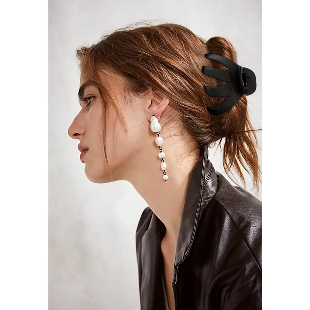Hair Clips Claw Clips for Thick Hair 5Pcs Large Hair Clips 3.15'' Big Octopus Hair Clip Long Thick Medium Hair Neutral Jumbo Jaw Clips Hair Accessories for Women Girls