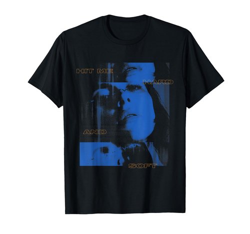 Official Billie Eilish HIT ME Hard and Soft Blue Photo T-Shirt