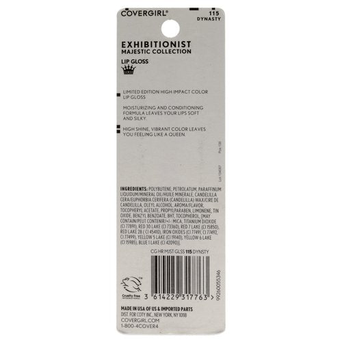 CoverGirl Exhibitionist Majesty Lip Gloss - Dynasty Lip Gloss Women 0.12 oz