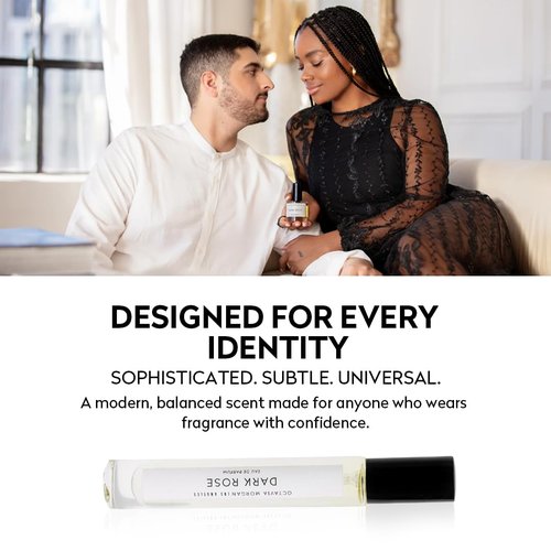 Octavia Morgan Dark Rose Eau De Parfum - Bold Vanilla & Black Rose Fragrance - Long-Lasting Unisex Perfume - 10ML Travel Size