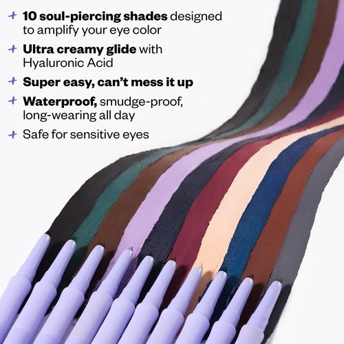 Kosas Soulgazer Gel Eyeliner - Waterproof, Smudge-Proof Retractable Pencil with Hyaluronic Acid | Long-Lasting Creamy Beige Matte