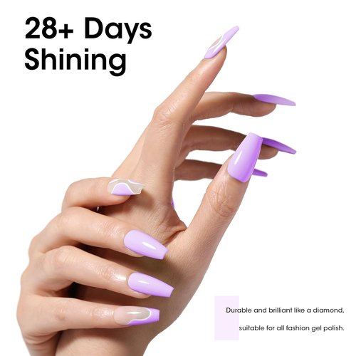 GELLEN Gel Top Coat & Base Coat Set - No Wipe, Ultra Glossy Finish | 18ml, Long-Lasting 28+ Days