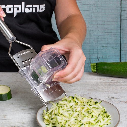 Microplane Professional Series Kitchen Grater - Extra Coarse Stainless Steel Blades for Vegetables & Cheese | Made in USA