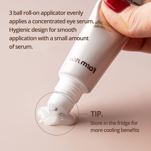Farmstay Rice & Bifida Eye Serum - Niacinamide Dark Spot Remover & Cooling Cream, 0.84 fl. oz.