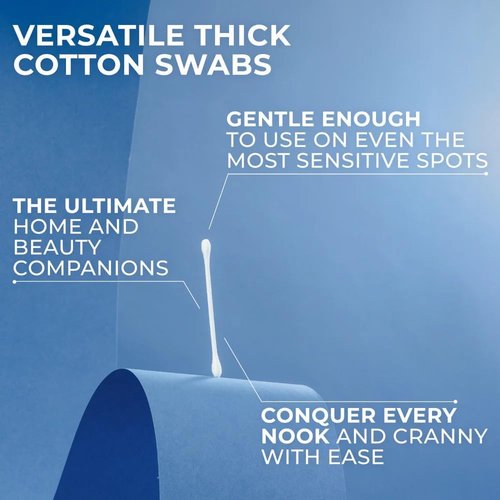 Q-tips Cotton Swabs 300 Count - Jumbo Cotton Balls 100 Count | Essential for Home, First Aid & Beauty