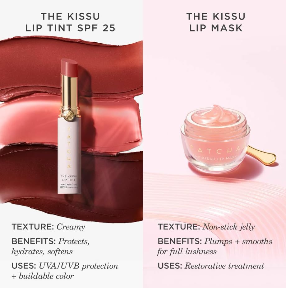 Tatcha Kissu Lip Mask - Overnight Treatment for Plump, Soft Lips | 9.0 g | 0.32 oz