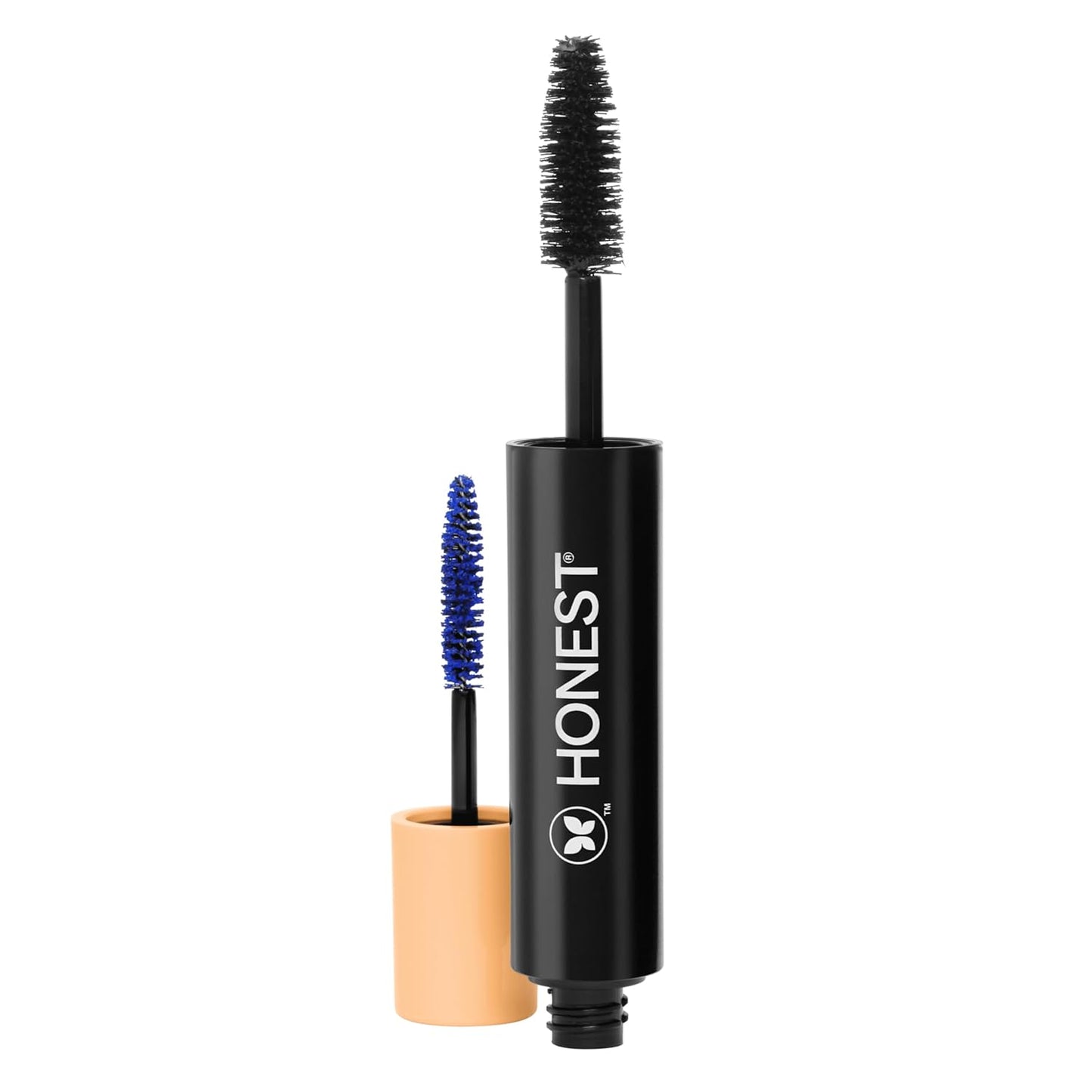 Honest Beauty 2-in-1 Extreme Volume Mascara - Bold Lash Primer with Castor Oil, Vegan, Black, 0.27 fl oz