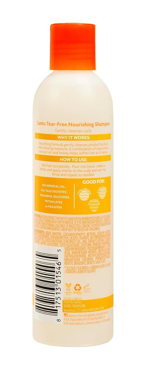 Cantu Care for Kids Tear-Free Nourishing Shampoo - Coconut Scent | 8 Fl Oz