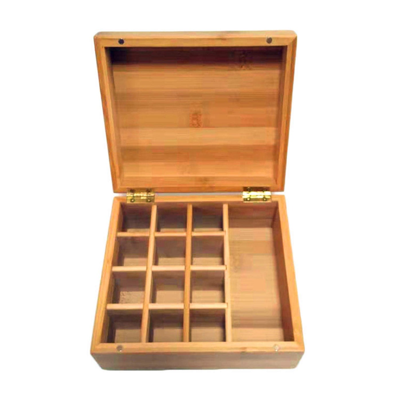 Pure Vie Wooden Essential Oil Storage Box Travel Organizer Case with Bottle Cap Label - Aromatherapy Nail Polish Fragrance Container, Holds 13 Bottle for 5-30ml - Keep Scented Oil Safe & Space Saver