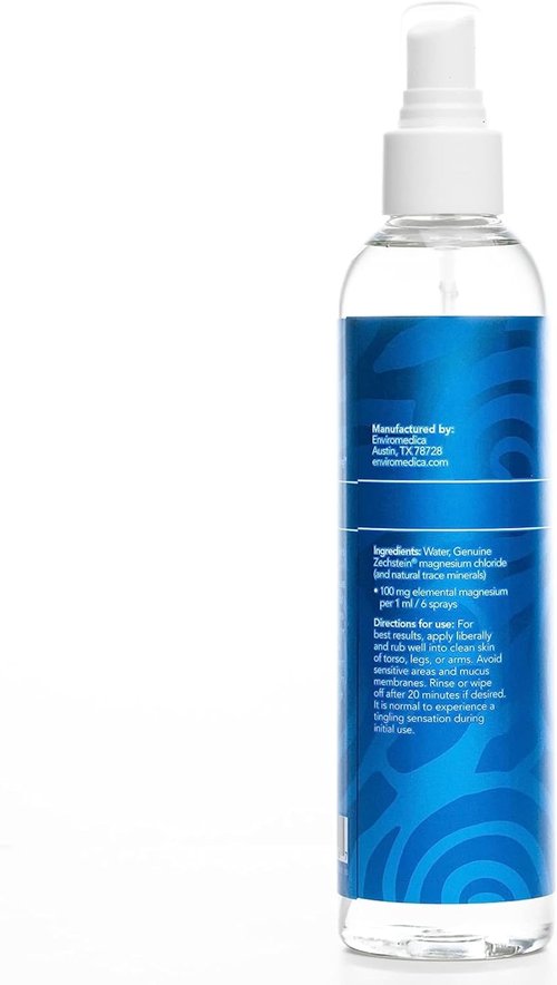 Ancient Minerals Magnesium Oil Spray - Pure Zechstein Magnesium Chloride for Skin Relief | 4 fl oz