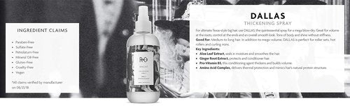 R+Co Dallas Hair Thickening Spray - Volumizing & Texturizing for Fine Hair - 8.5 oz Vegan Formula