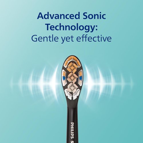 Philips Sonicare DiamondClean Smart 9300 Electric Toothbrush - Sonic Technology, App Connectivity, 4 Modes, Black | Model HX9903/15