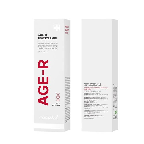 Medicube Age-R Booster Gel Serum - Nourishing Facial Serum with Plant Stem Cells & Hyaluronic Acid | Hypoallergenic Korean Skin Care