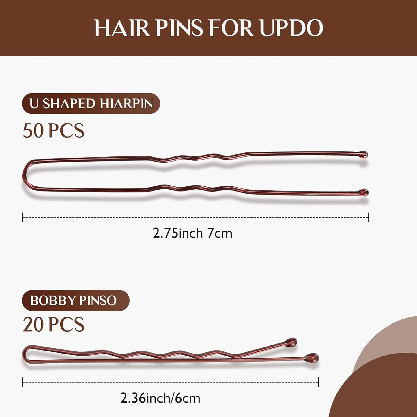 Hair Filler and Hairpins for Updo, Hair Sponge for Updo, Hair Padding,Hair Donuts for Updos, Volume Hair Bumps it Tool, Black