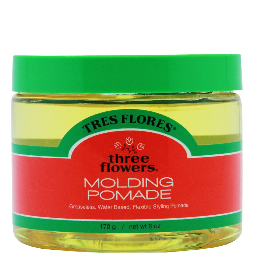 Three Flowers Molding Men's Pomade - Water-Based, Non-Greasy Formula for Classic Styling | 6 oz