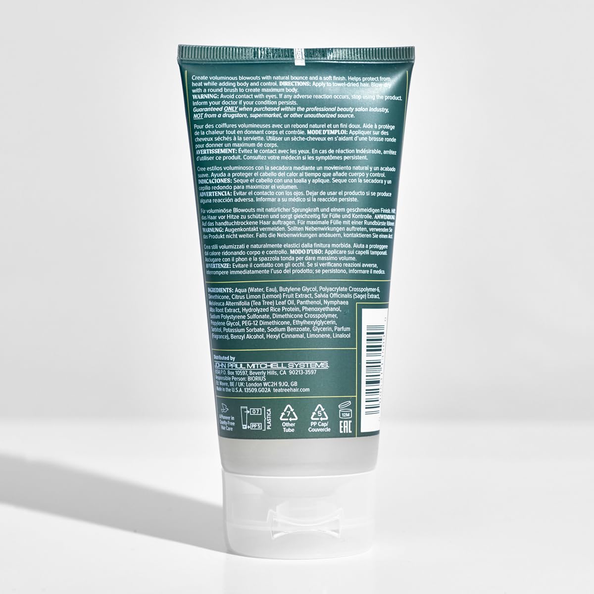 Tea Tree Lemon Sage Volumizing Blowout Gel - Thickening Hair Gel for Fine Hair, 5.1 fl. oz