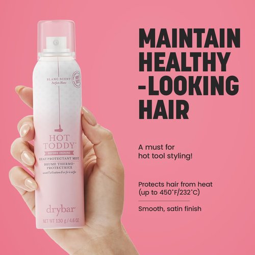 Drybar Hot Toddy Heat Protection Spray - Lightweight Formula for Hair, Shields Against Heat Damage