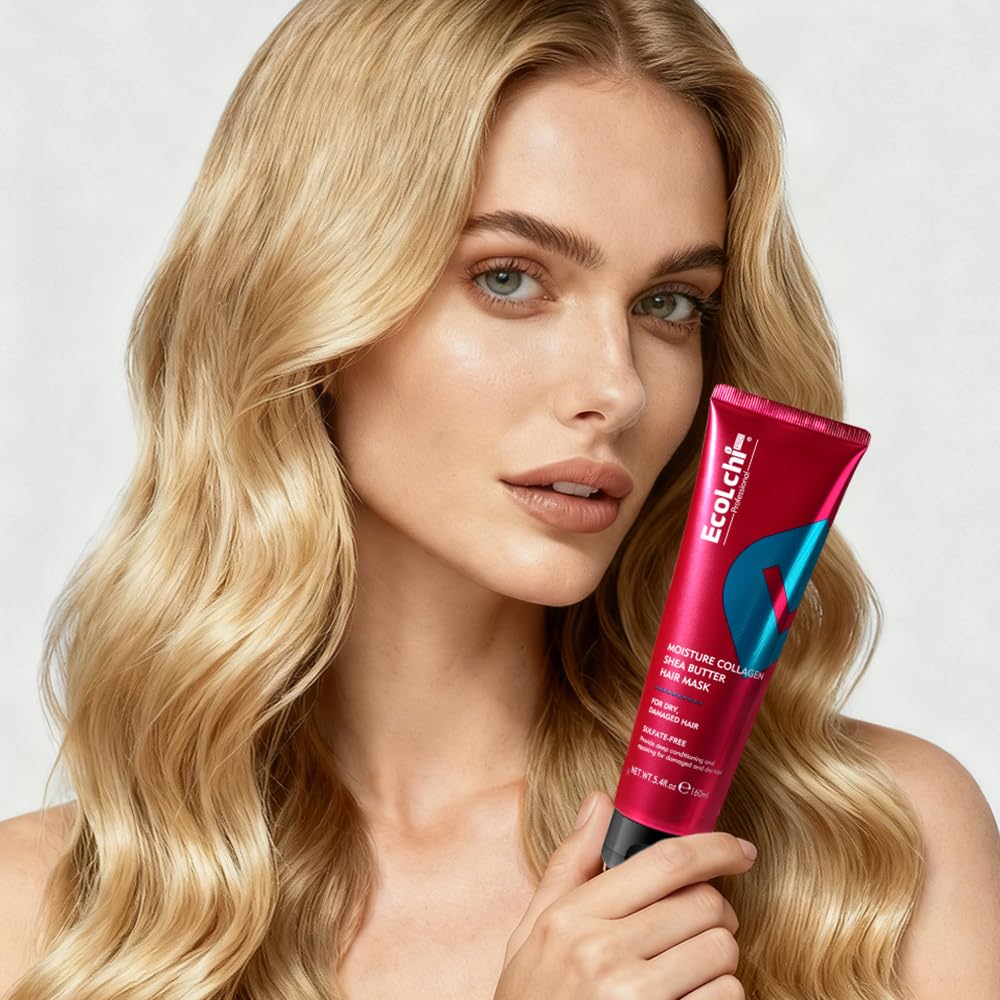 Skiennix Collagen Shea Butter Hair Mask - Deep Repair Conditioning Treatment for All Hair Types | 5.4 fl. oz (160 ml)