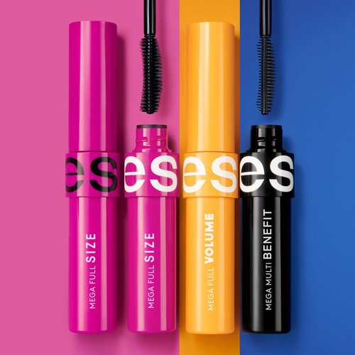 Esika Mega Full Volume Mascara - Intense Black Color for Lush, Dramatic Lashes