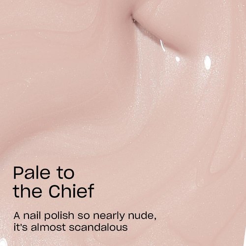OPI Nail Lacquer Pale to the Chief | Opaque Soft Beige Crème Chip Resistant Nail Polish | Washington DC Collection