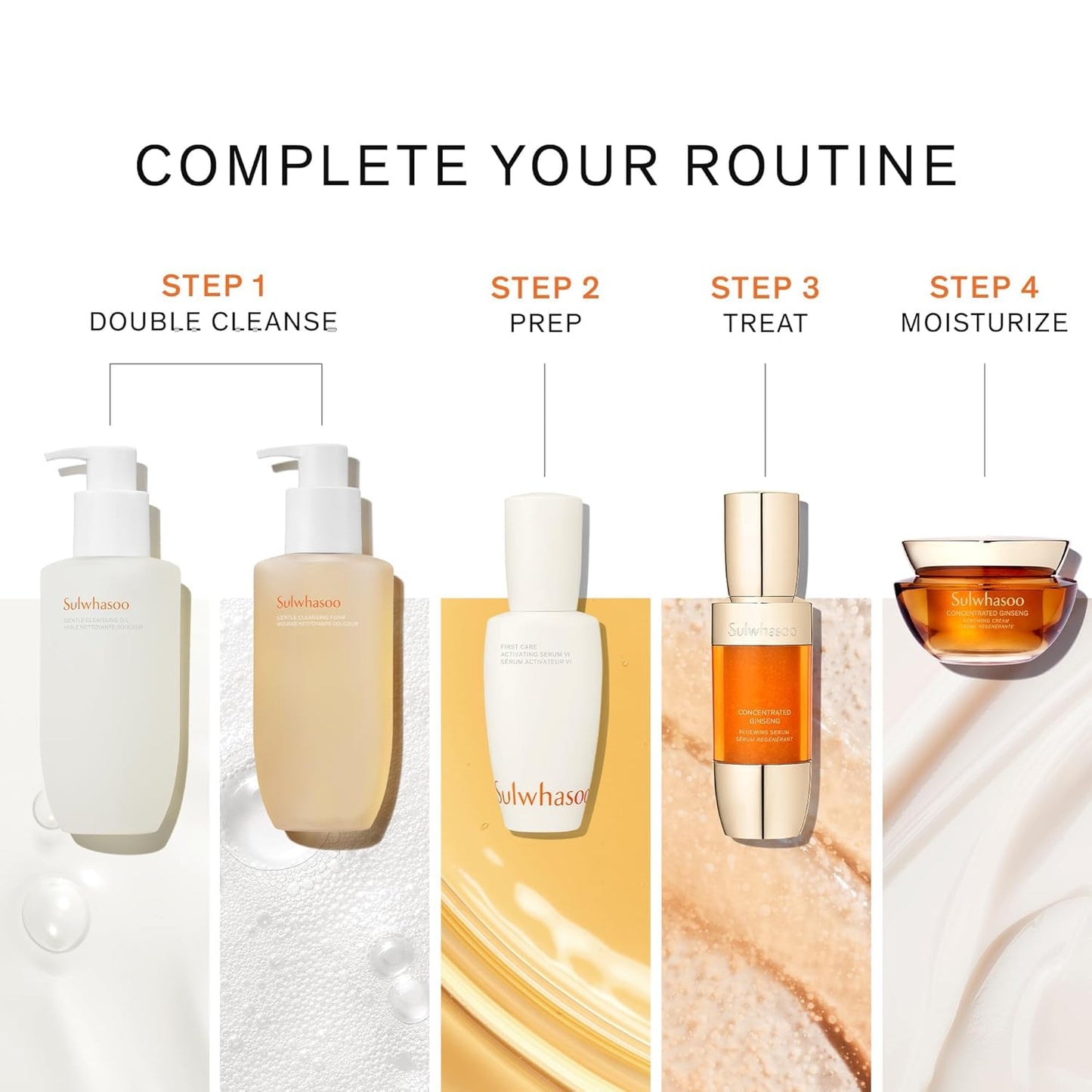 Sulwhasoo Gentle Cleansing Oil - Hydrating Korean Cleanser for All Skin Types | Removes Waterproof Makeup & Impurities