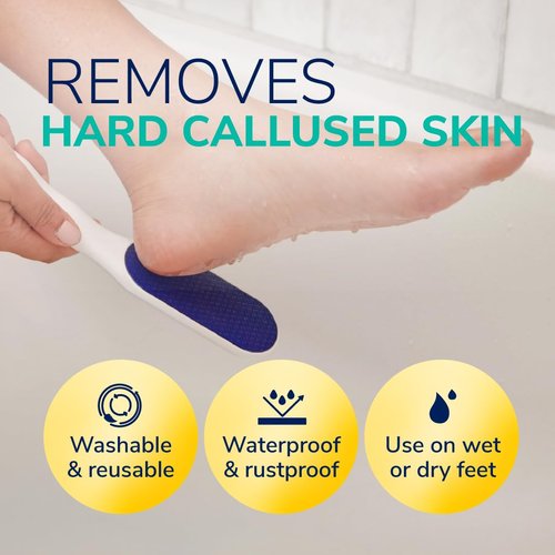 Dr. Scholl's Nano Glass Foot File - Durable Callus Remover & Hygienic Pedicure Tool for Soft, Smooth Feet