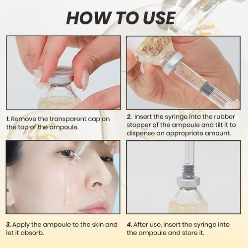 KOEC Deep Collagen Silk Peptide Facial Ampoule Set - Lifting Serum for Intensive Tightening & Hydration | 2PCS