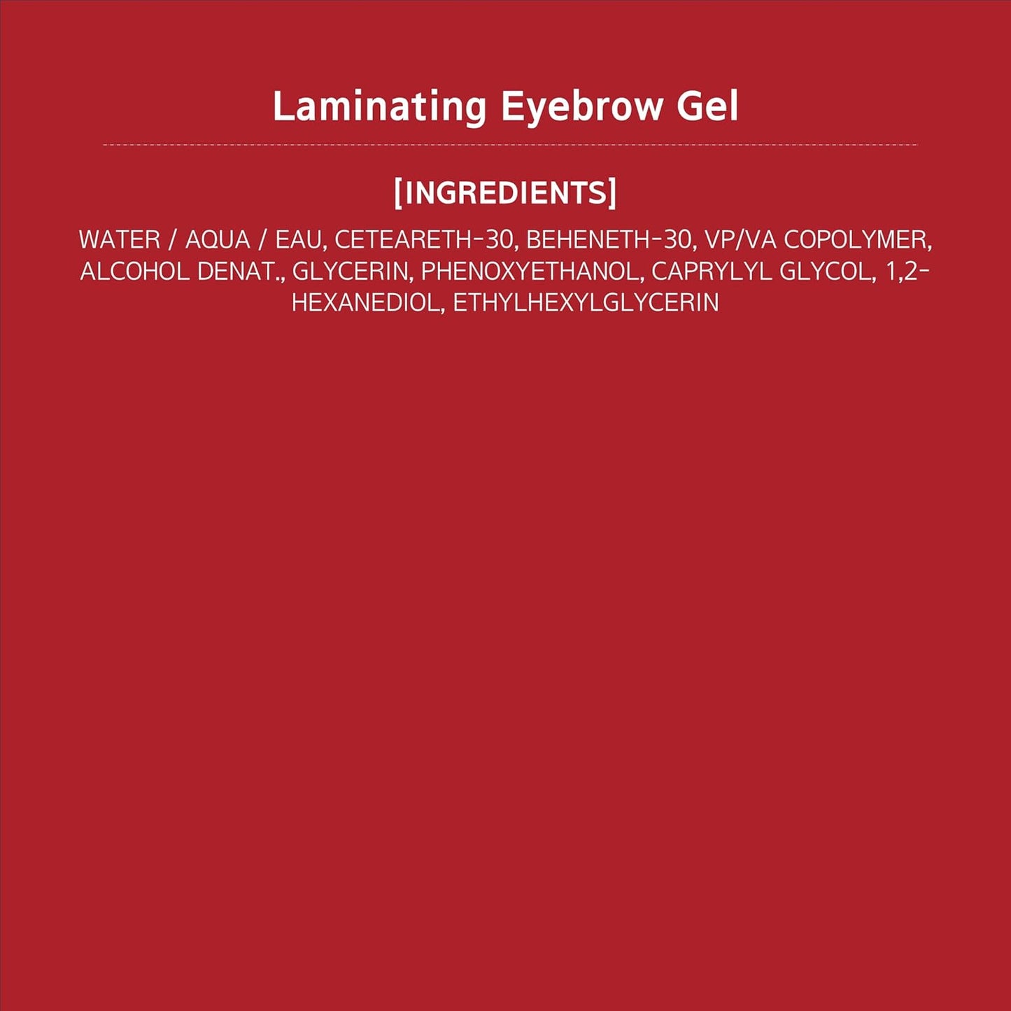 Espoir Eyebrow Gel - Clear Laminating Formula for Easy Shaping | Long-Lasting, Smudge-Free, Vegan, 0.1 fl oz