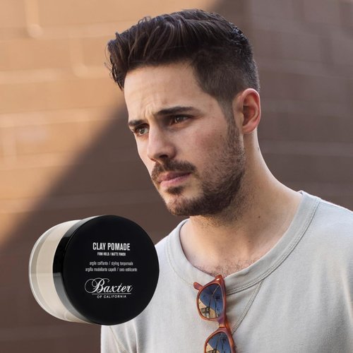 Baxter of California Clay Pomade - Strong Hold Matte Hair Clay for Men | Texturizing & Thickening, 2 Oz