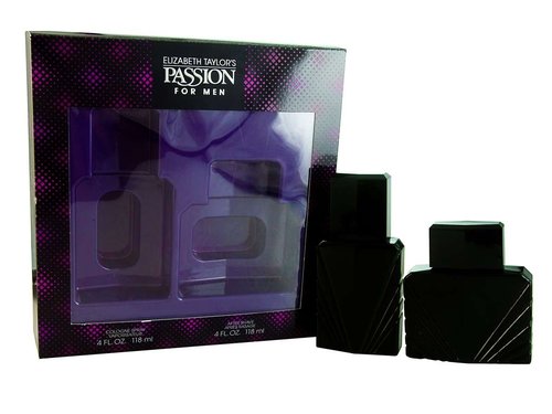 Elizabeth Taylor Passion Cologne Set - 4 Oz Spray & 4 Oz Aftershave for Men