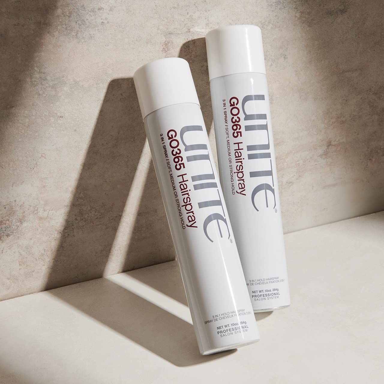 UNITE Hair GO365 Hairspray - 3-in-1 Adjustable Styling Spray for Flexible to Strong Hold - 10 Oz