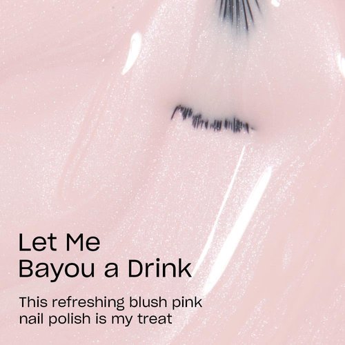 OPI Nail Lacquer Let Me Bayou a Drink | Opaque Soft Pink Pearl Chip Resistant Nail Polish | Fast Drying, Streak Free