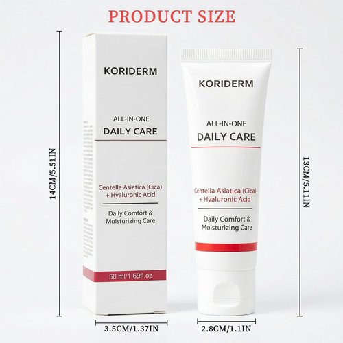 Koriderm Time Reverse Cream - All-In-One Moisturizer for Hydrated, Radiant Skin | Lightweight & Gentle Formula (50 mL)