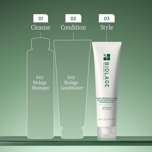 Biolage Curl Defining Elixir - Lasting Curl Control & Shine, Anti-Frizz Formula, Vegan & Paraben-Free