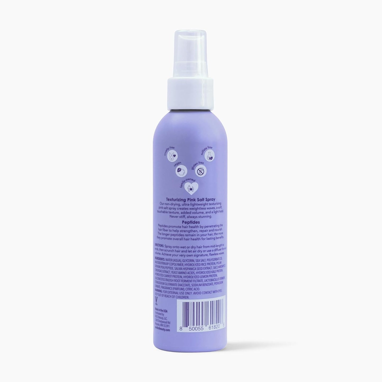 V&Co. Beauty Wave Babe Texturizing Spray - Beach Wave Mist with Himalayan Pink Salt & Peptides | 6 oz (2 Pack)