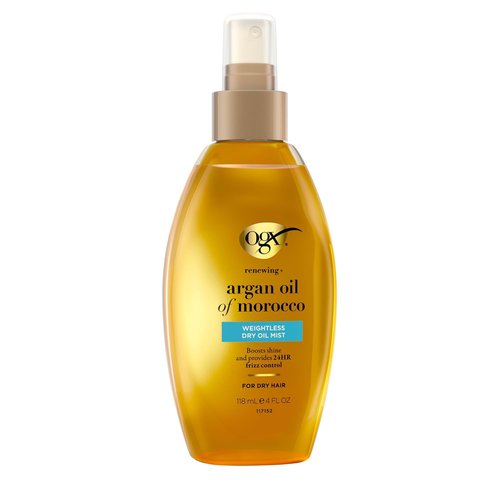 OGX Renewing Argan Oil of Morocco - Weightless Healing Dry Oil Spray for Frizz Control & Shine | 4 Fl Oz