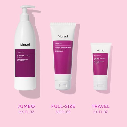 Murad AHA/BHA Exfoliating Cleanser - Triple-Action Face Wash with Salicylic, Lactic & Glycolic Acids - Smooths Dull Skin