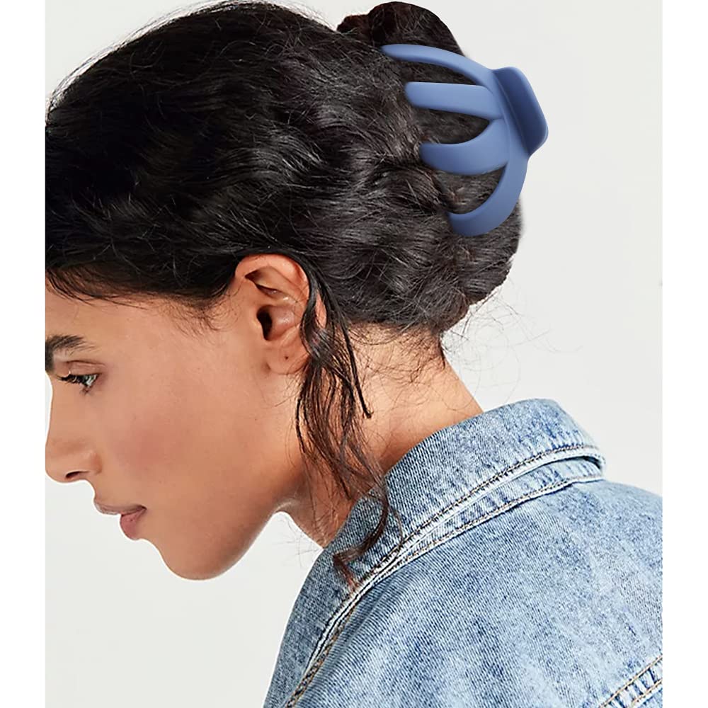 Hair Clips Claw Clips for Thick Hair 5Pcs Large Hair Clips 3.15'' Big Octopus Hair Clip Long Thick Medium Hair Neutral Jumbo Jaw Clips Hair Accessories for Women Girls