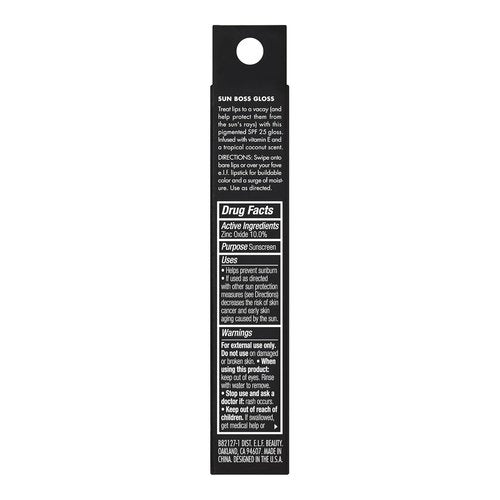 e.l.f. Sun Boss Gloss SPF 25 - Pigmented Lip Gloss for High-Shine Finish | Moisturizing & Vegan, Blush Much?