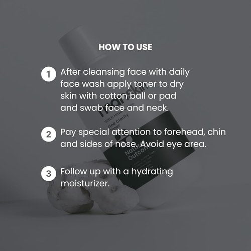 Natural Outcome Men's Face Toner - Daily Pore Cleansing Astringent with Witch Hazel & Aloe Vera | 8 Oz