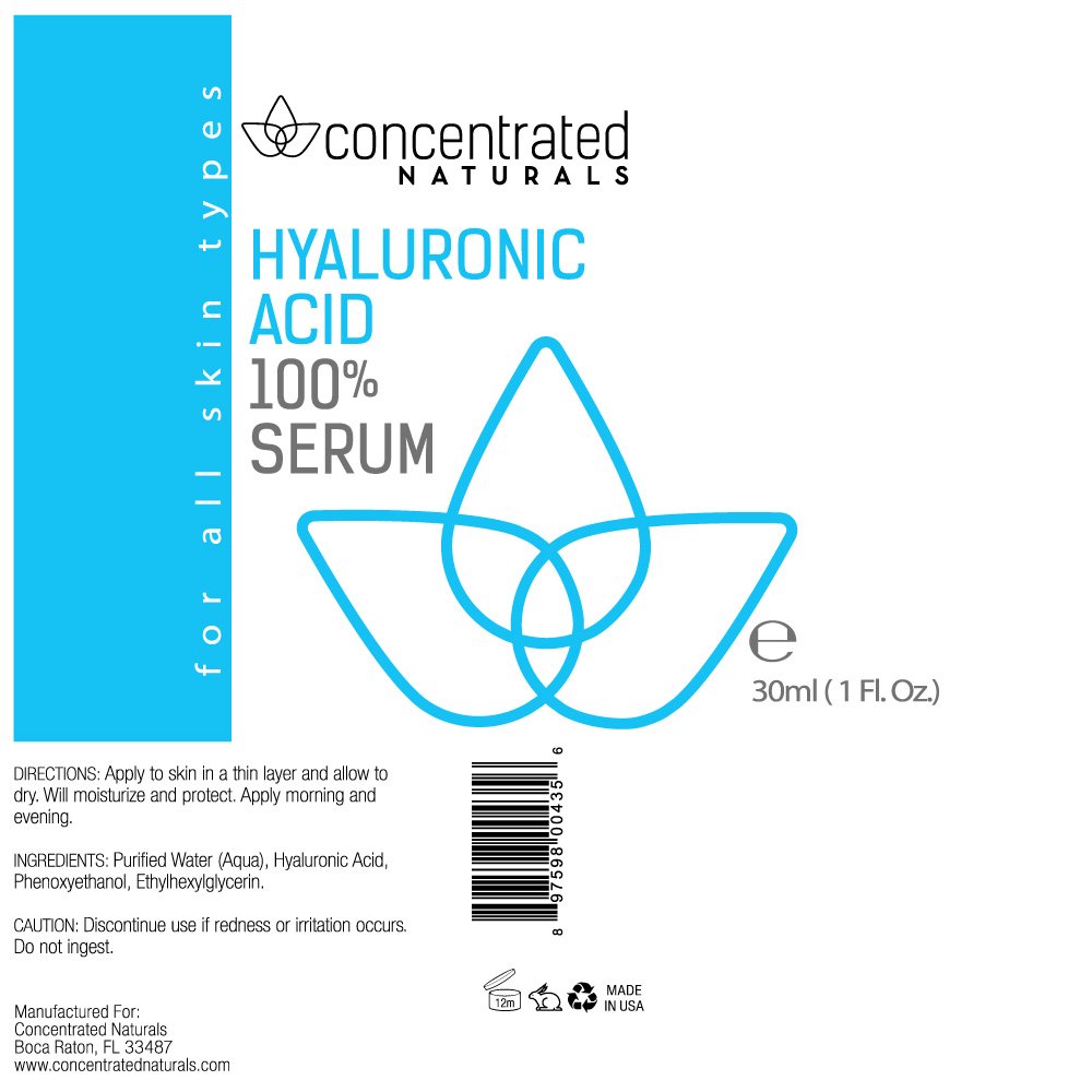 Pure Hyaluronic Acid Serum for Face | Physician Grade | May Help Smooth Appearance of Wrinkles, Brightens | May Improve the Appearance of Skin Tone for More Youthful-Looking Skin | 1 fl oz / 30 ml