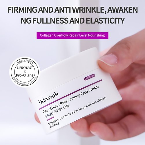 DEleventh Korean Brand Pro-Xilane Rejuvenating Face Cream 30g / Anti-Wrinkle, Anti-Aging, with Acetyl Hexapeptide-8 and Vitamin E for a Hydrated, Youthful, and Radiant Complexion
