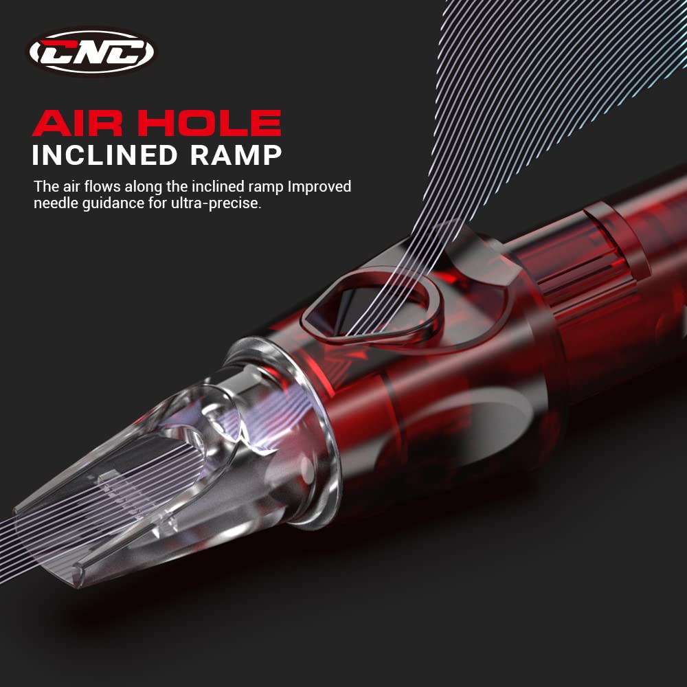 CNC Tattoo Cartridges Needles 20Pcs #12 Standard Magnum 23M1 Disposable Needles with Membrane EN04-20-1223M1