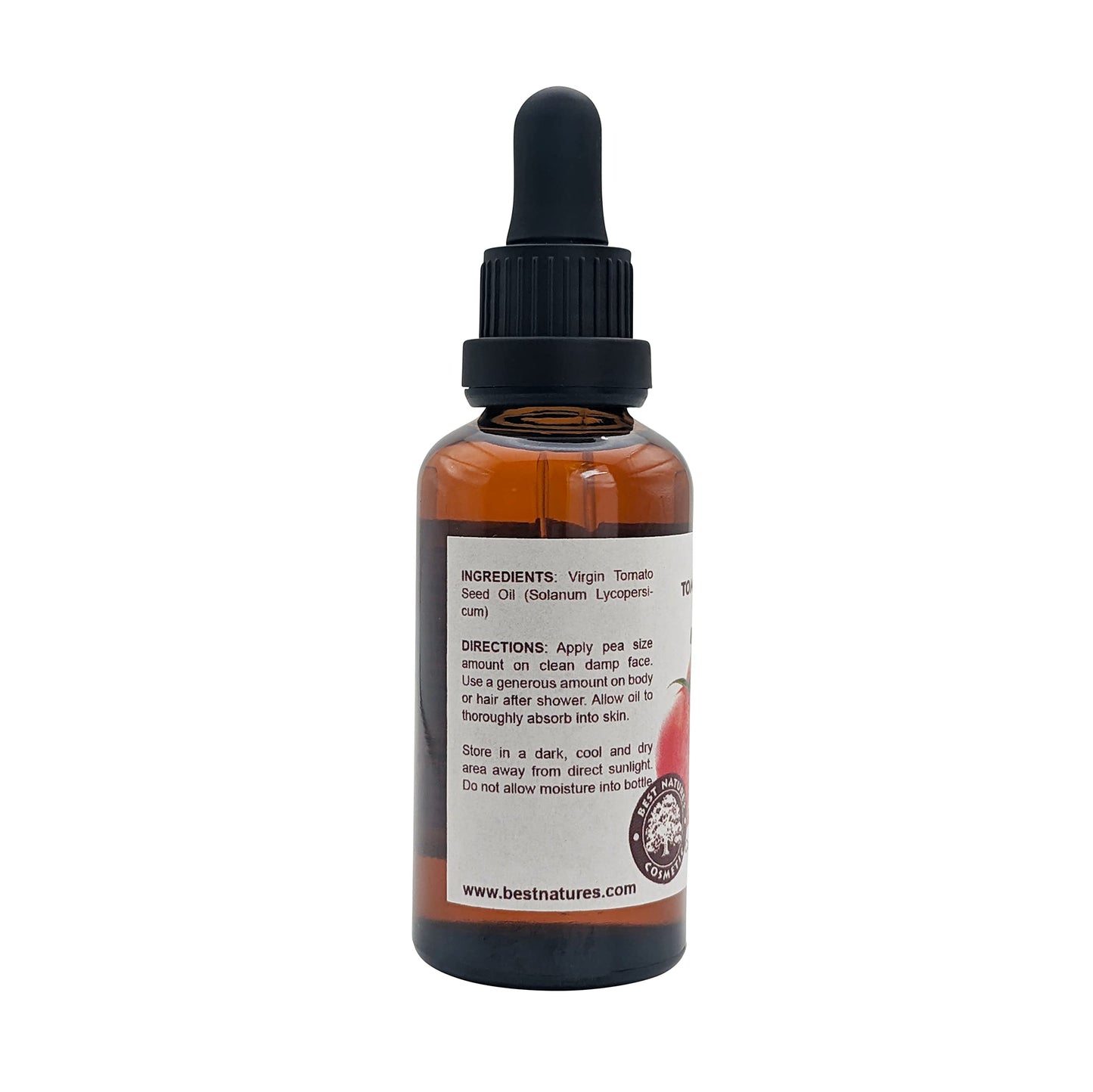 Best Nature's Tomato Seed Oil (Cold Pressed, Unrefined) - 2 oz - Natural Skin Care Moisturizer for Face, Body, Dry, Damaged Hair - Soothes Eczema, Psoriasis, Acne, Reduce Discoloration
