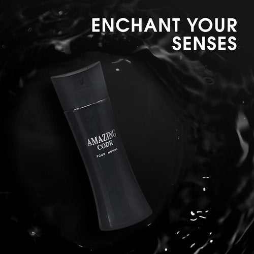 AFLUXE Men's Cologne - Amazing Code Combo Eau De Toilette | Fresh & Romantic Scent, 3.4 Fl Oz Each
