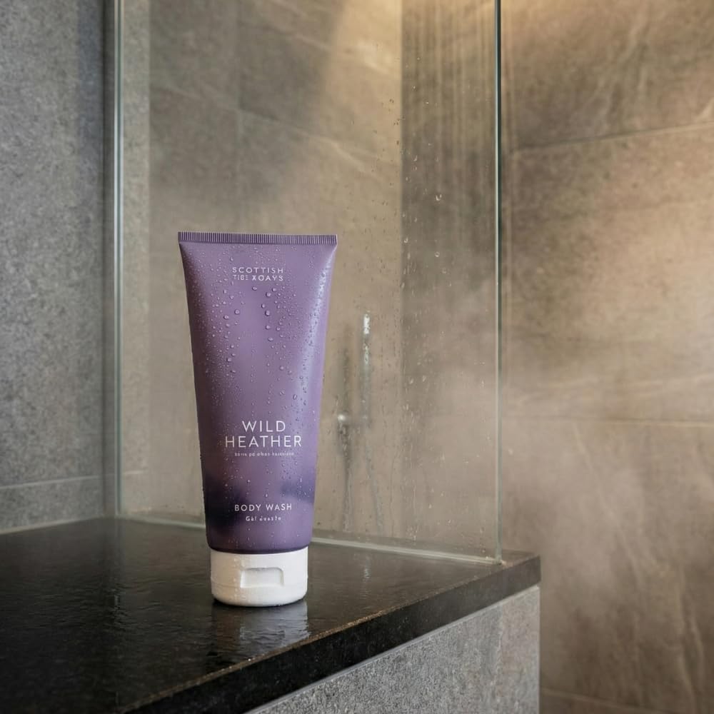 Scottish Fine Soaps Wild Heather Body Wash - Organic Ingredients with Pink Pepper & Cedarwood | 75ml