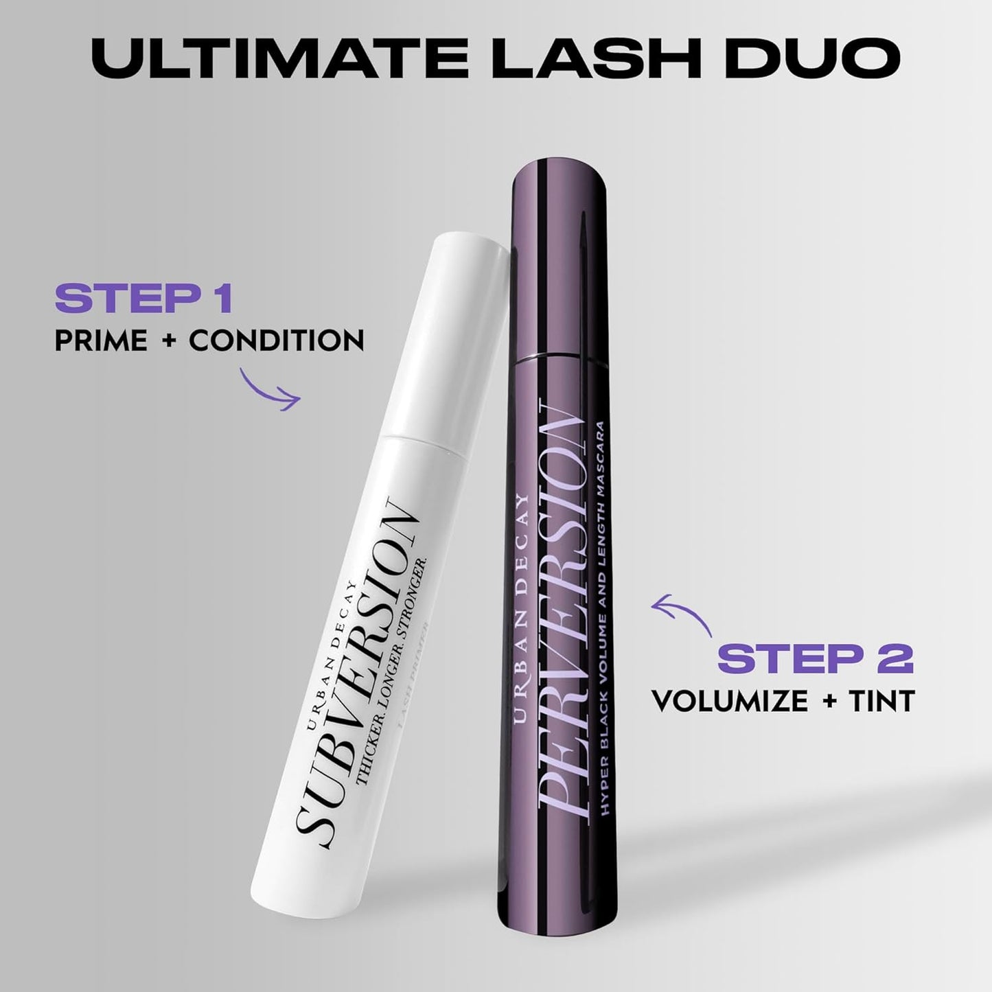 Urban Decay Perversion Volumizing Waterproof Mascara - Highly Pigmented Black Lengthening Mascara, Buildable Lash Volume & Length, Nourishing Proteins & Amino Acids, Cruelty-free - 0.34 fl oz